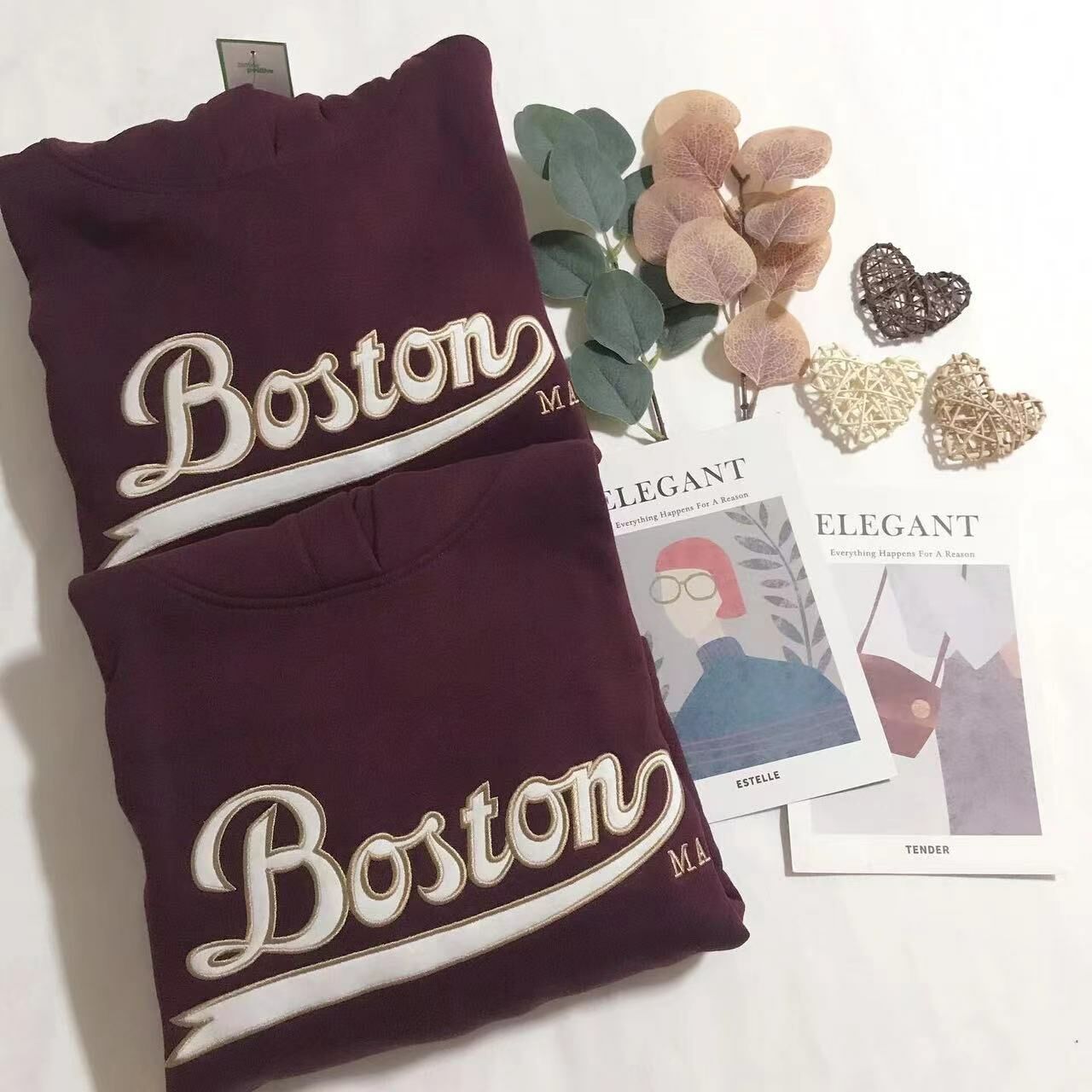 PIMKIE CROPPED COLLEGIATE HOODIES