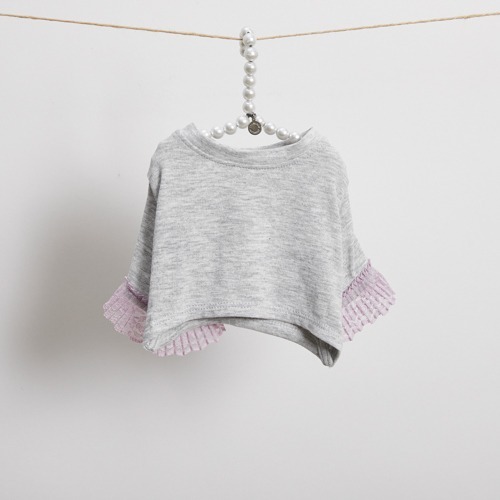 Louisodg 拉舍爾蕾絲T-Shirt(灰色/可可色/沙色)