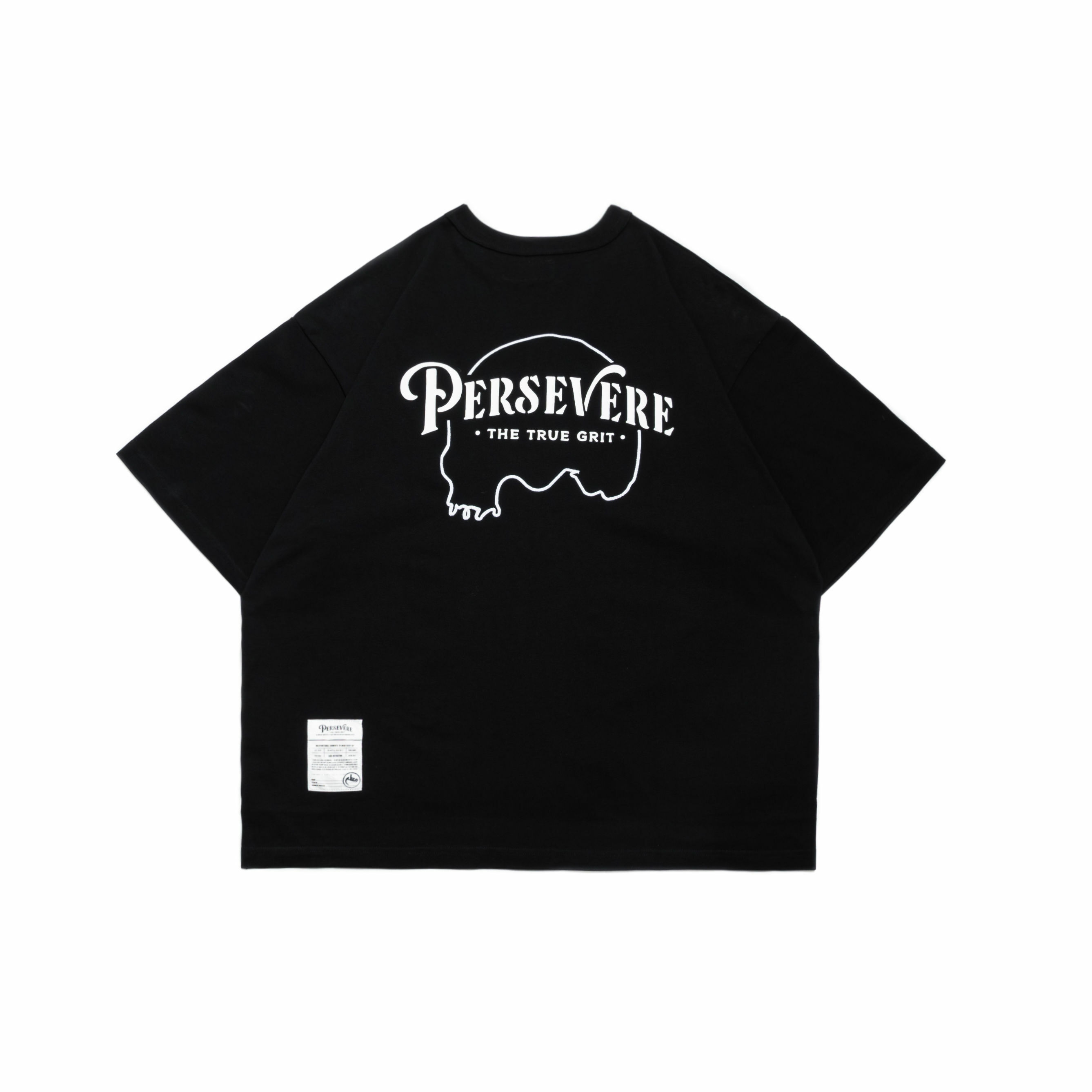 (限量商品不參與活動折扣) PERSEVERE X AES - ACROSS THIS NEW DIVIDE - STYLE 03 GRAPHIC T-SHIRT 黑色款