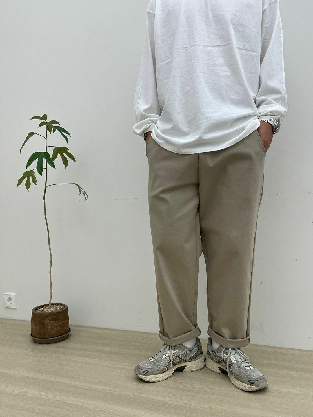 淨色鬆身褲 P2729