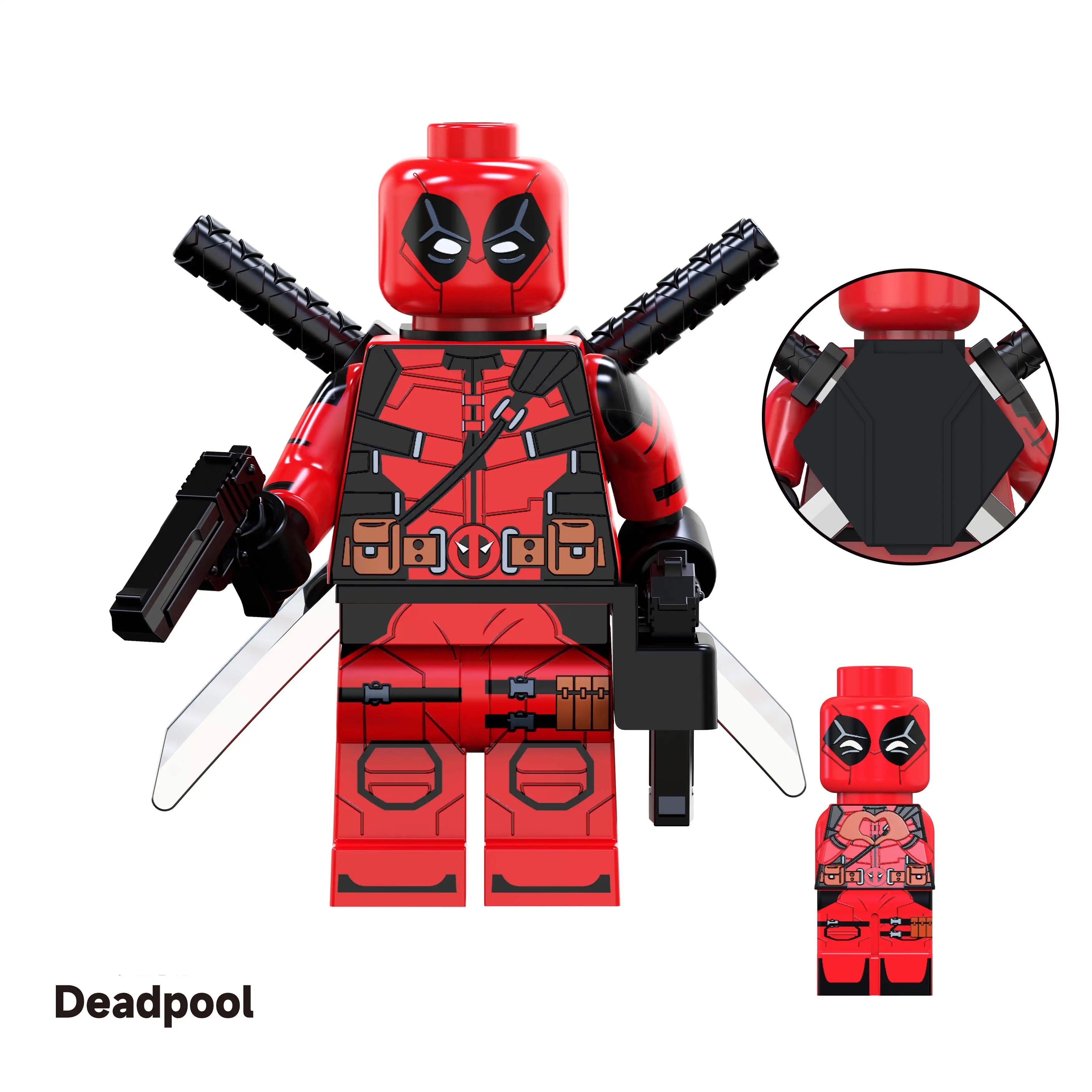 Deadpool DC Super Heroes Custom Minifigs Minifigures Fit Lego TV1040