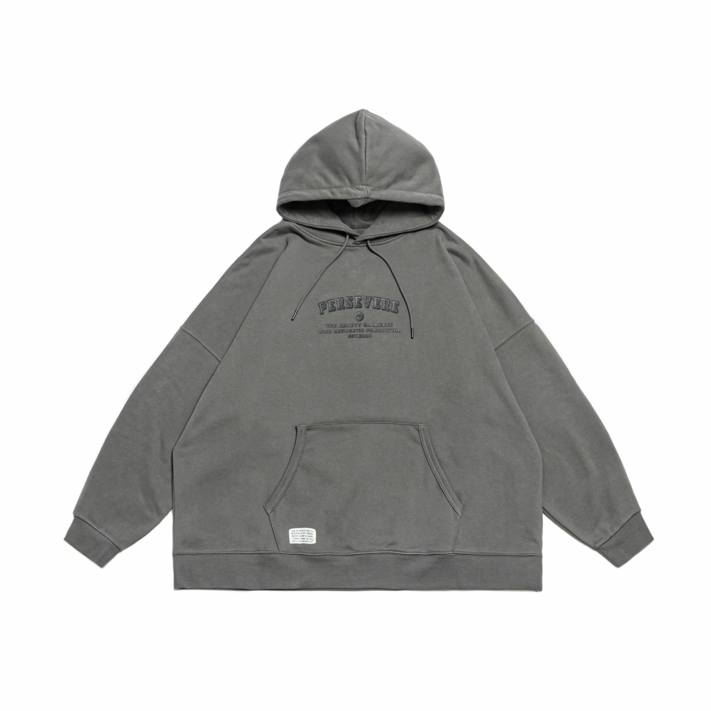 (限量商品不參與活動折扣) PERSEVERE X AES - ACROSS THIS NEW DIVIDE - STYLE 04 L/S GRAPHIC HOODIE 灰色款