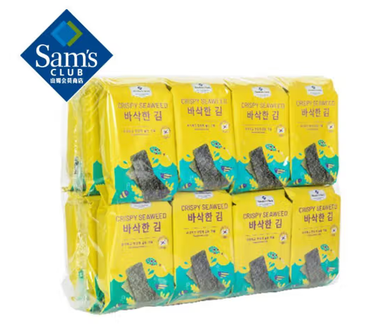 Member's Mark 韓國進口脆海苔180g(7.5g*24)*1袋