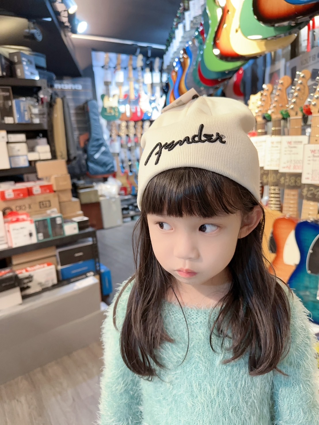 Fender 毛帽 版型超好看 全白黑字 超經典 正版公司貨 【宛伶樂器】