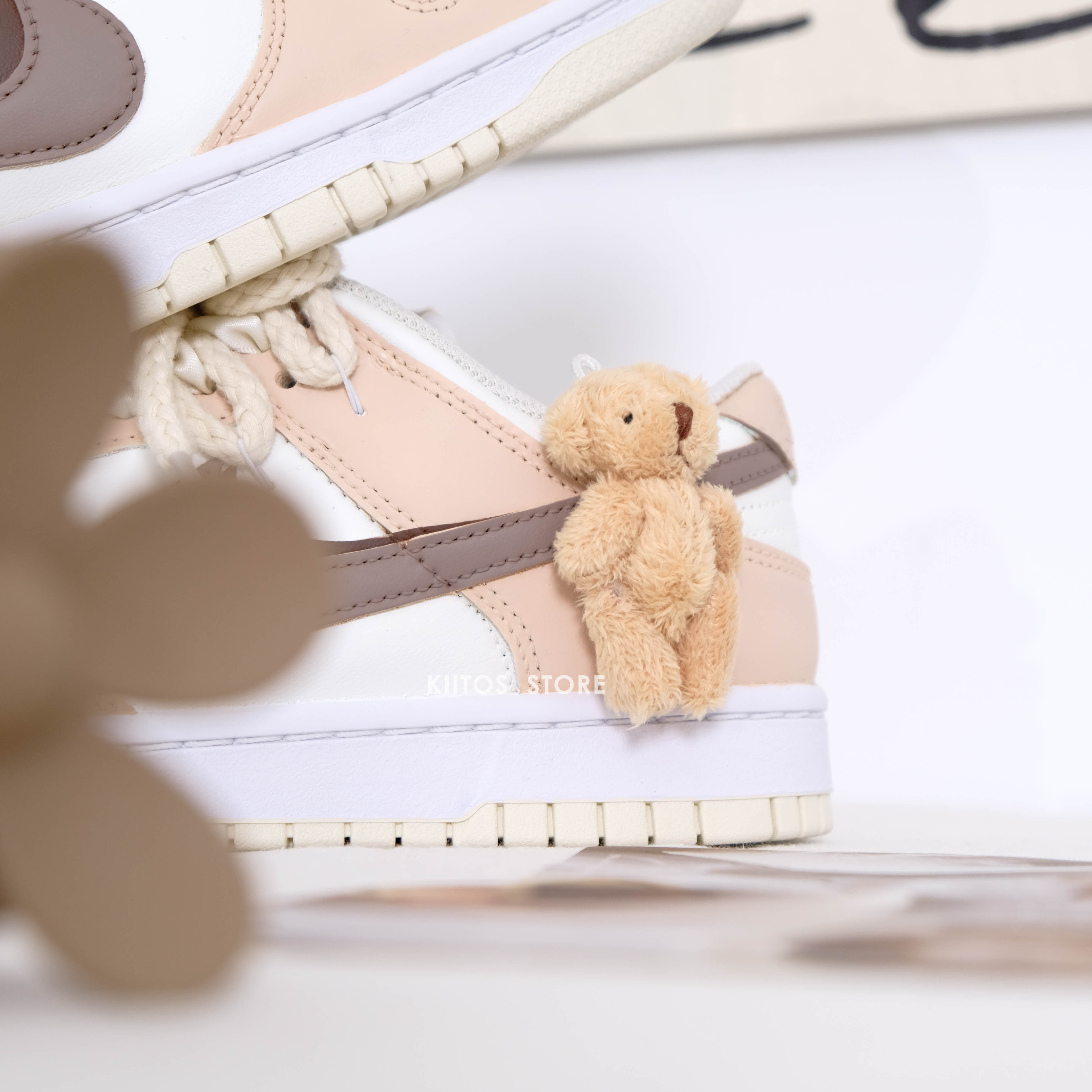 NIKE DUNK LOW 豆乳小熊 米棕 訂製款