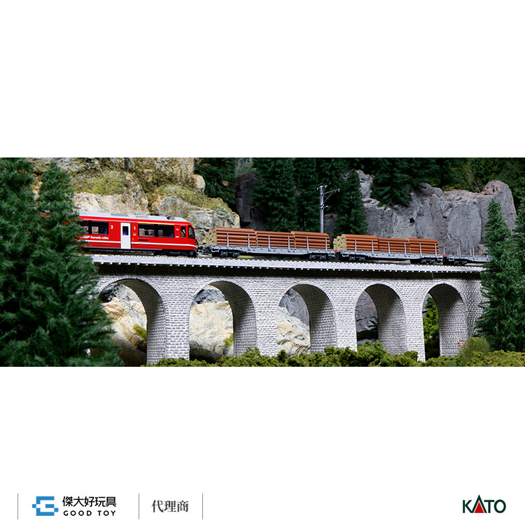 KATO 10-1891 R-w木材輸送 KATO鉄道模型オンラインショッピング レーティッシュ鉄道 長物車