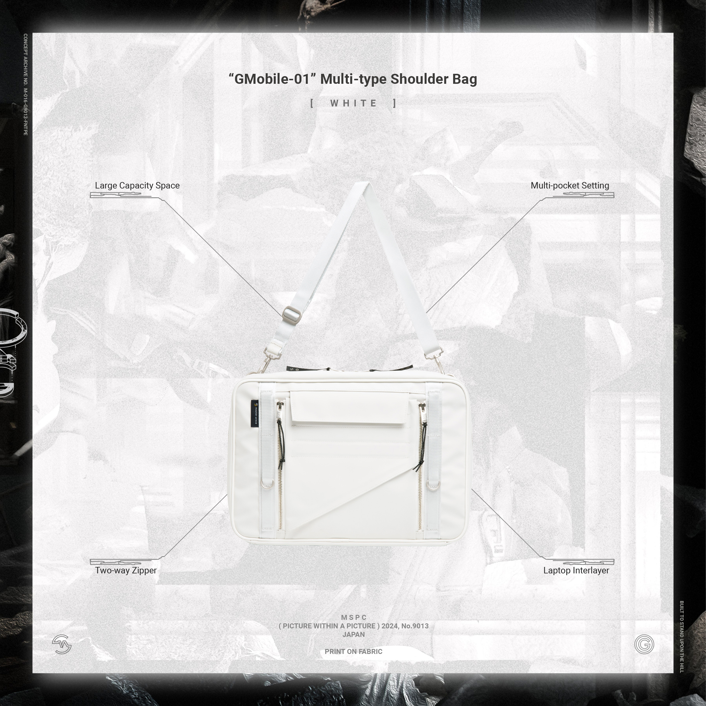 GOOPiMADE “GMobile-01” Multi-type Shoulder Bag - White