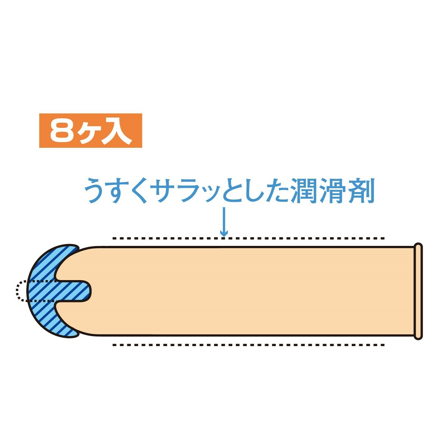 日本Jex 魅力蝴蝶 濃郁潤滑型 安全套 8片裝 日本新版