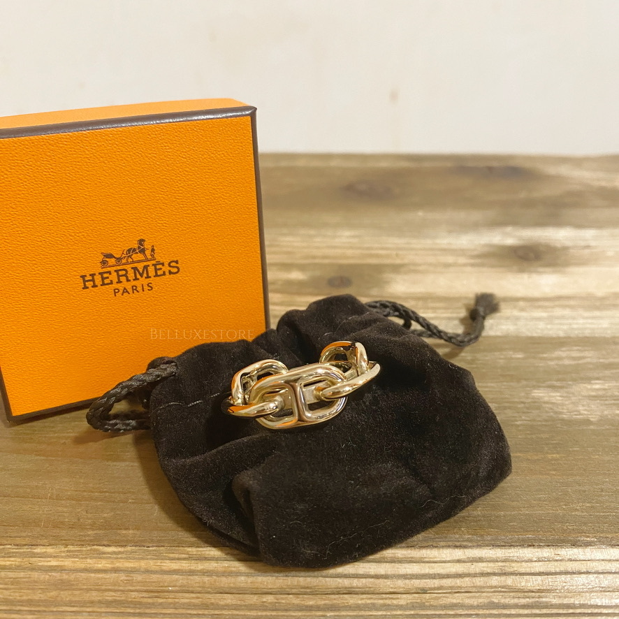 [Pre-owned] Hermes twilly ring gold