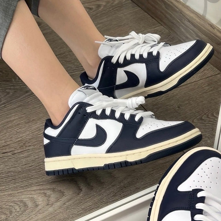 Nike Dunk Vintage Navy 海軍藍 深藍 復古藍 奶油底 DD1503-115