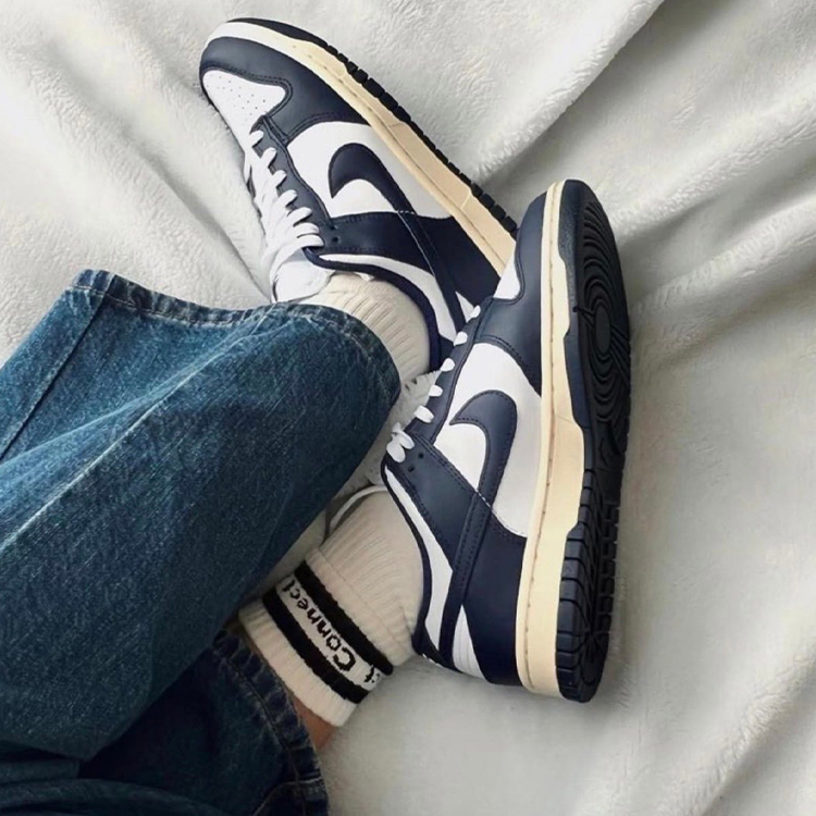 Nike Dunk Vintage Navy 海軍藍 深藍 復古藍 奶油底 DD1503-115