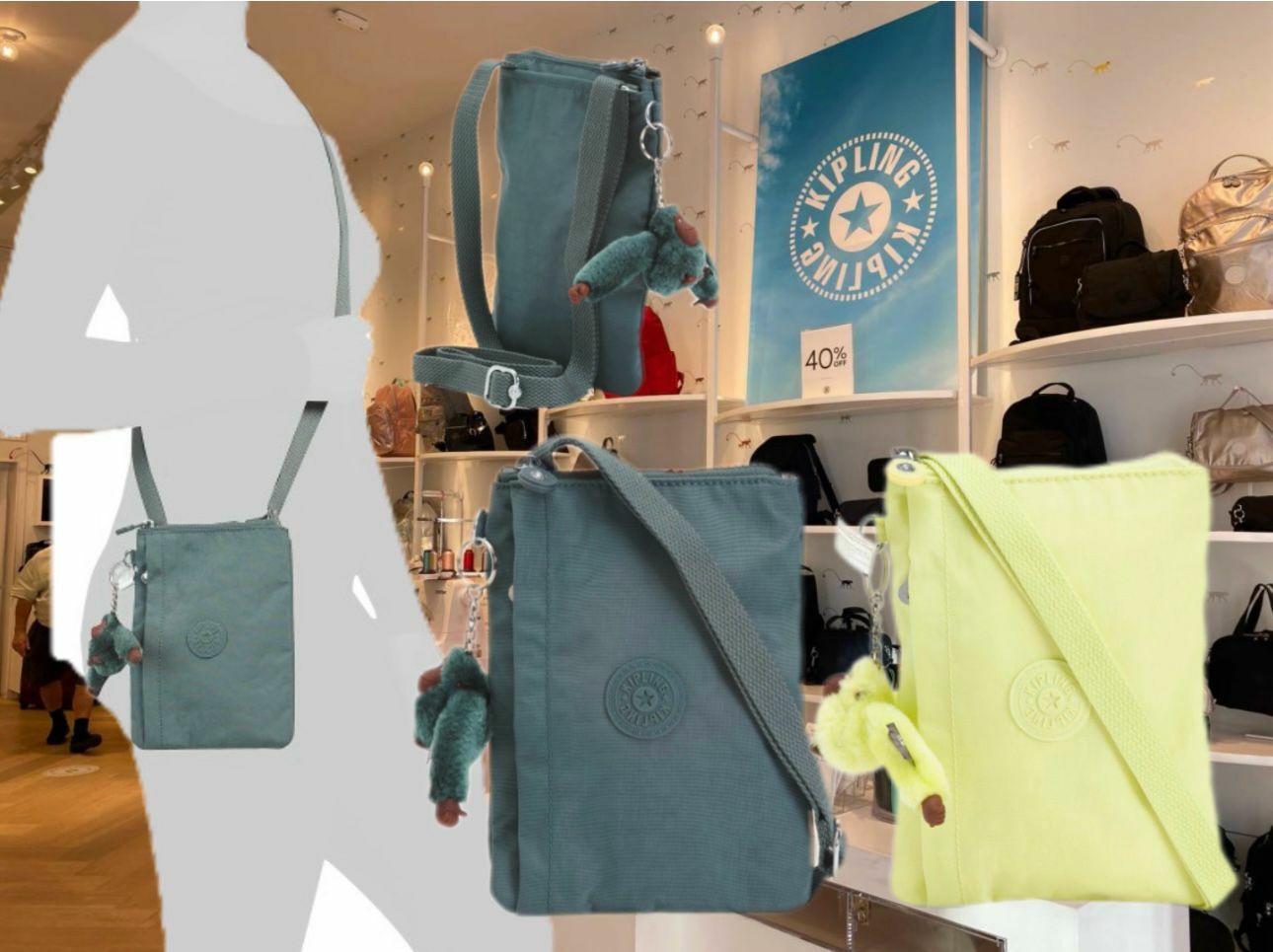 【現貨】Kipling k020791 斜咩袋