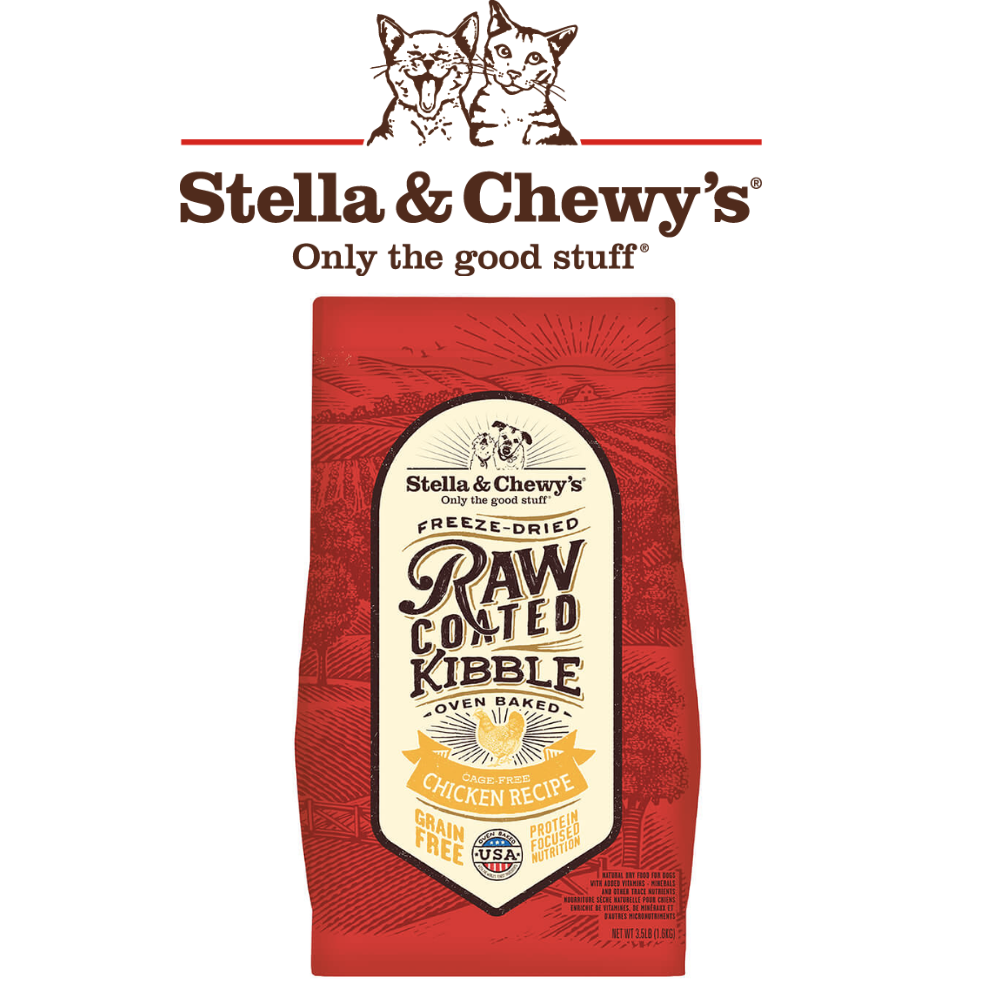 Stella & Chewy's - 凍乾生肉外層低溫烘焙狗乾糧 - 放養雞配方 (3.5磅/10磅)