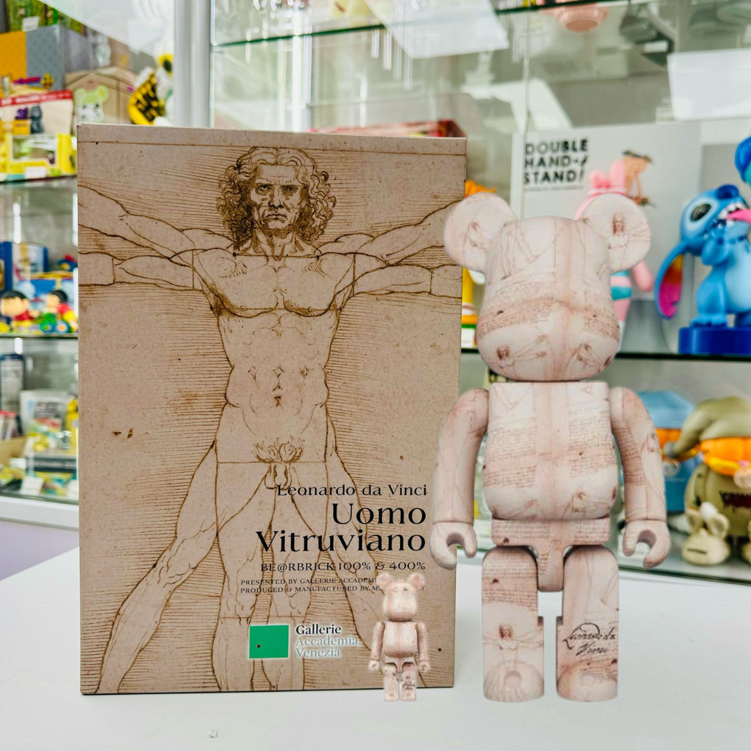 100%+400%  BE@RBRICK  Leonardo da Vinci "Vitruvian Man"