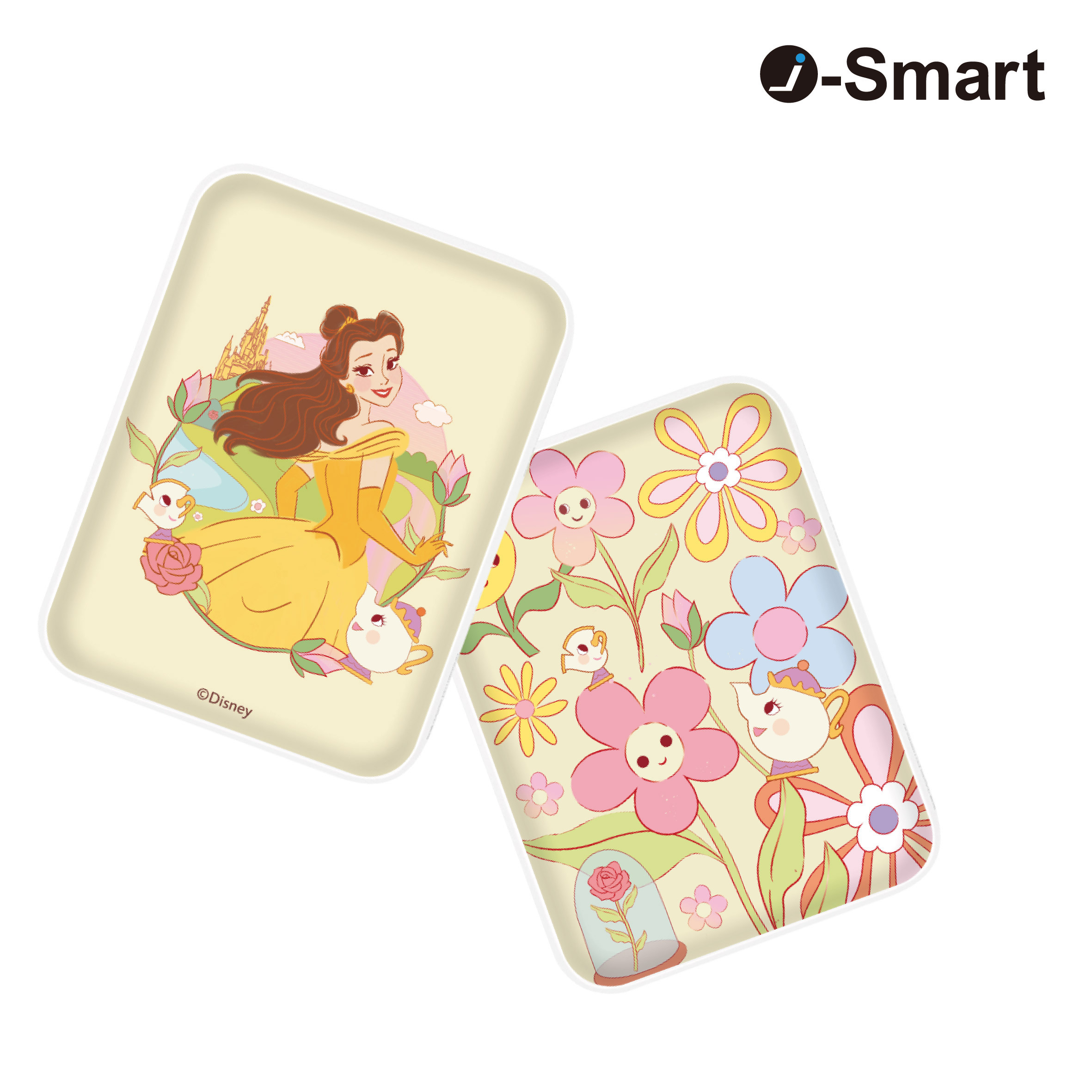 i-Smart-迪士尼系列口袋行動電源-Floral Party-貝兒 Belle