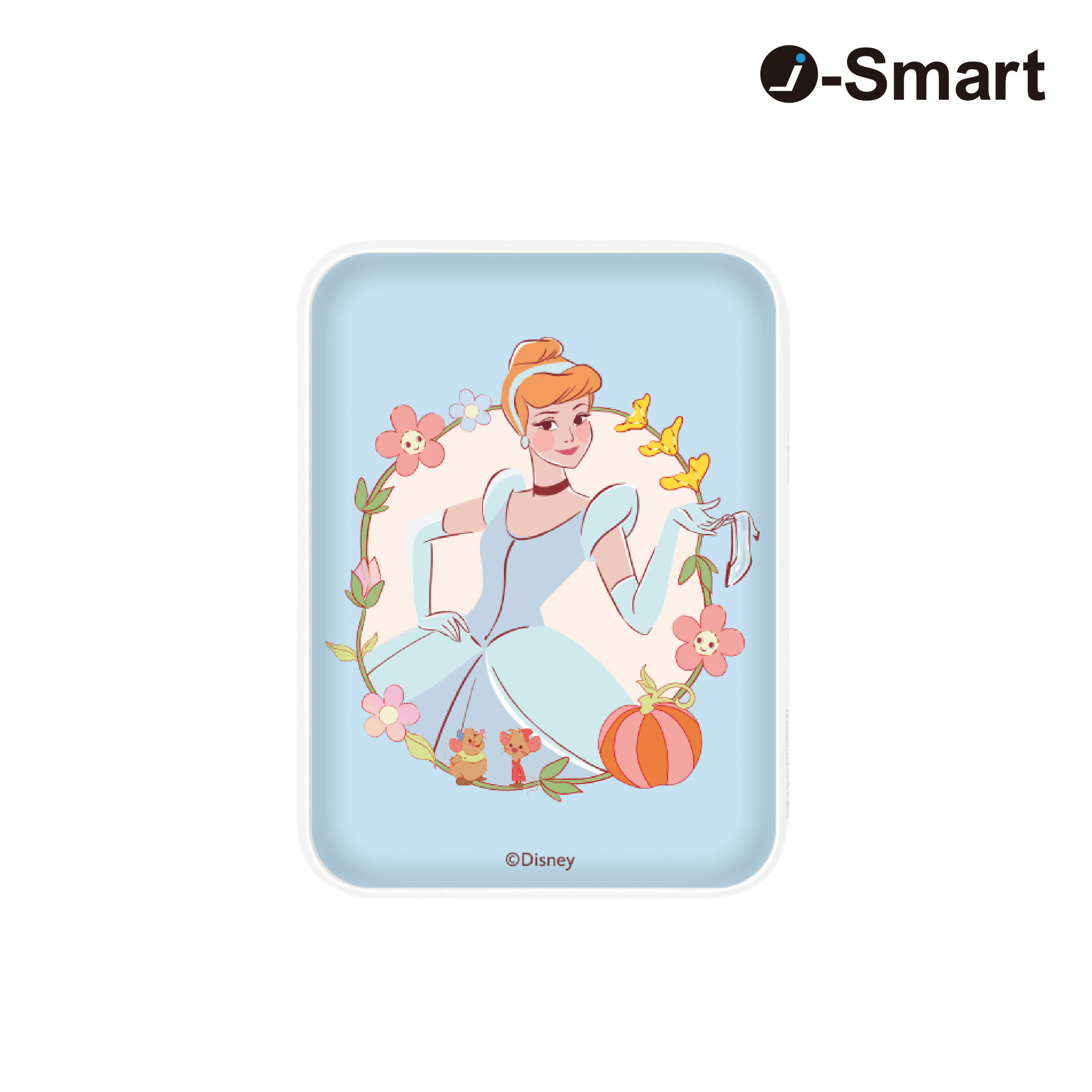 i-Smart-迪士尼系列口袋行動電源-Floral Party-灰姑娘 Cinderella