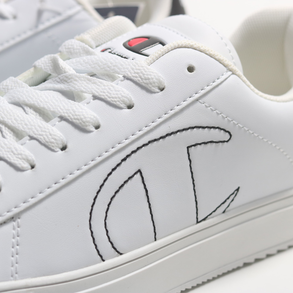 CHAMPION 休閒鞋 OUTLINE C 白黑 皮革 男 MFUS207401