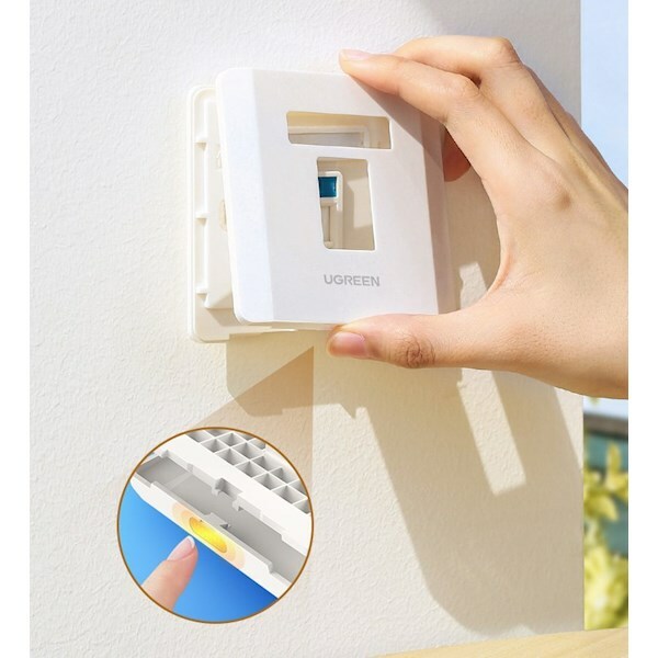 UGREEN - 80181 網線電話面板 86型網絡插座模塊  (5個裝)