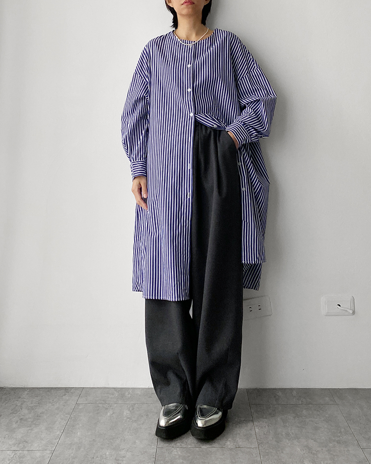 MFD-2473 無領襯衫洋裝