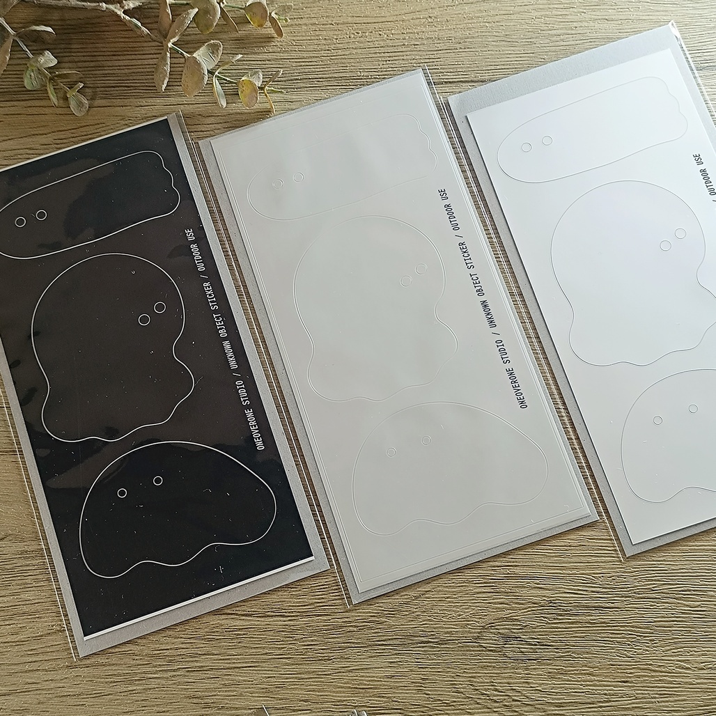 一分之一工作室．不明物體 防水大貼紙