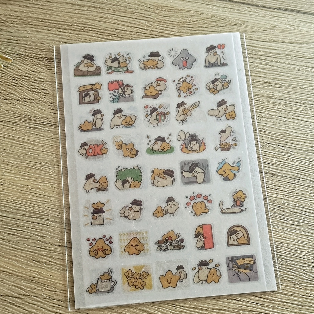 山泥泥．小鳥先生與星星的溫柔陪伴 轉印貼紙