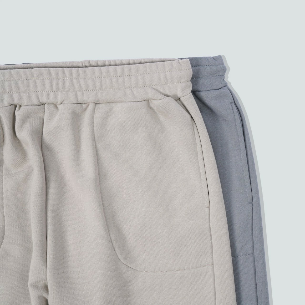 #17677 極厚磅圓弧口袋棉褲口袋細節照