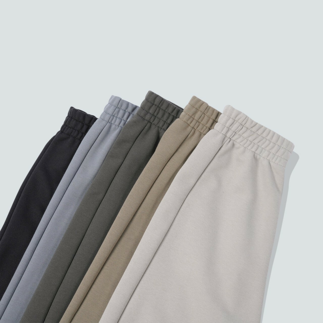 #17677 極厚磅圓弧口袋棉褲褲口細節照