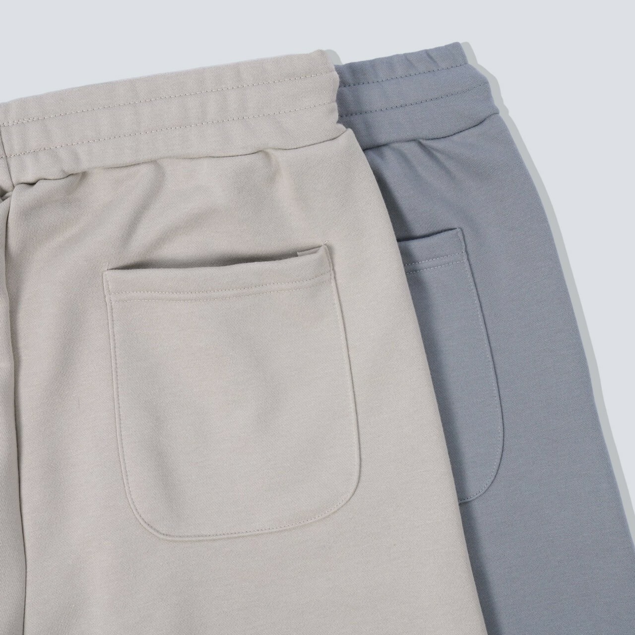 #17677 極厚磅圓弧口袋棉褲背面口袋細節照