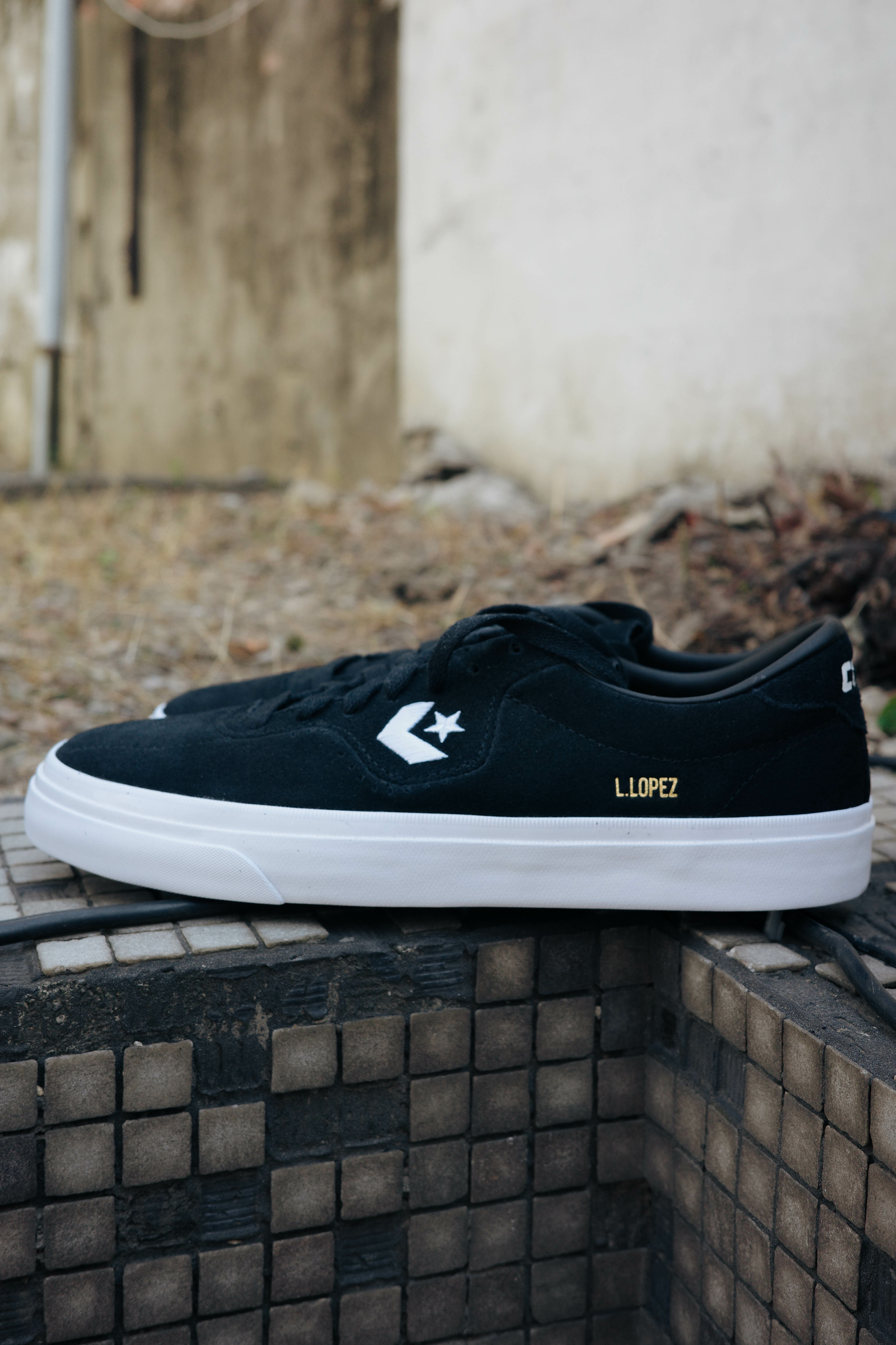 CONVERSE LOUIE LOPEZ PRO OX 休閒鞋 黑 男女 163261C