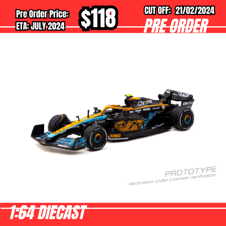 PO-$118 * Tarmac * 1:64 McLaren MCL36 Abu Dhabi Grand Prix 2022 Lando Norris [OD08/02]