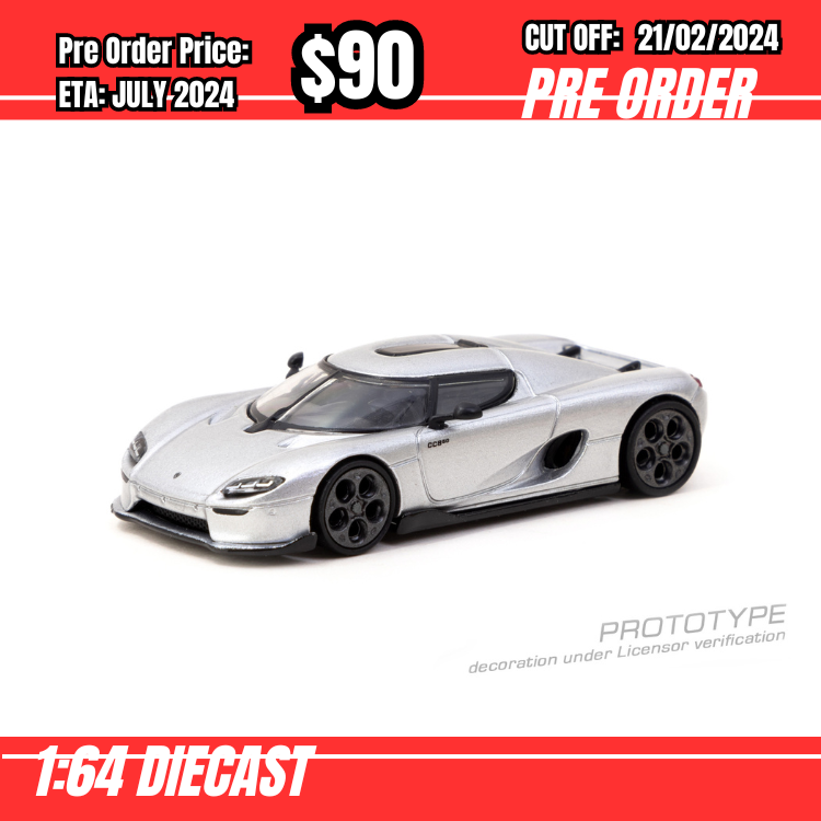 PO-$90 * Tarmac * 1:64 Koenigsegg CC850 Silver [OD08/02]