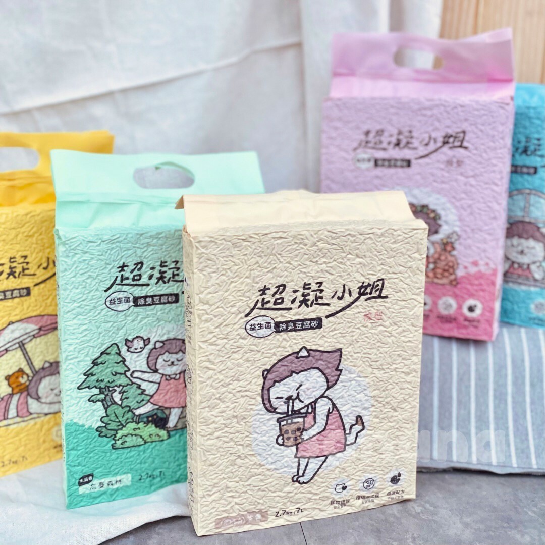 《箱購免運🚫無參與週年慶刮刮卡活動》超凝小姐｜益生菌除臭豆腐貓砂 7L*6包