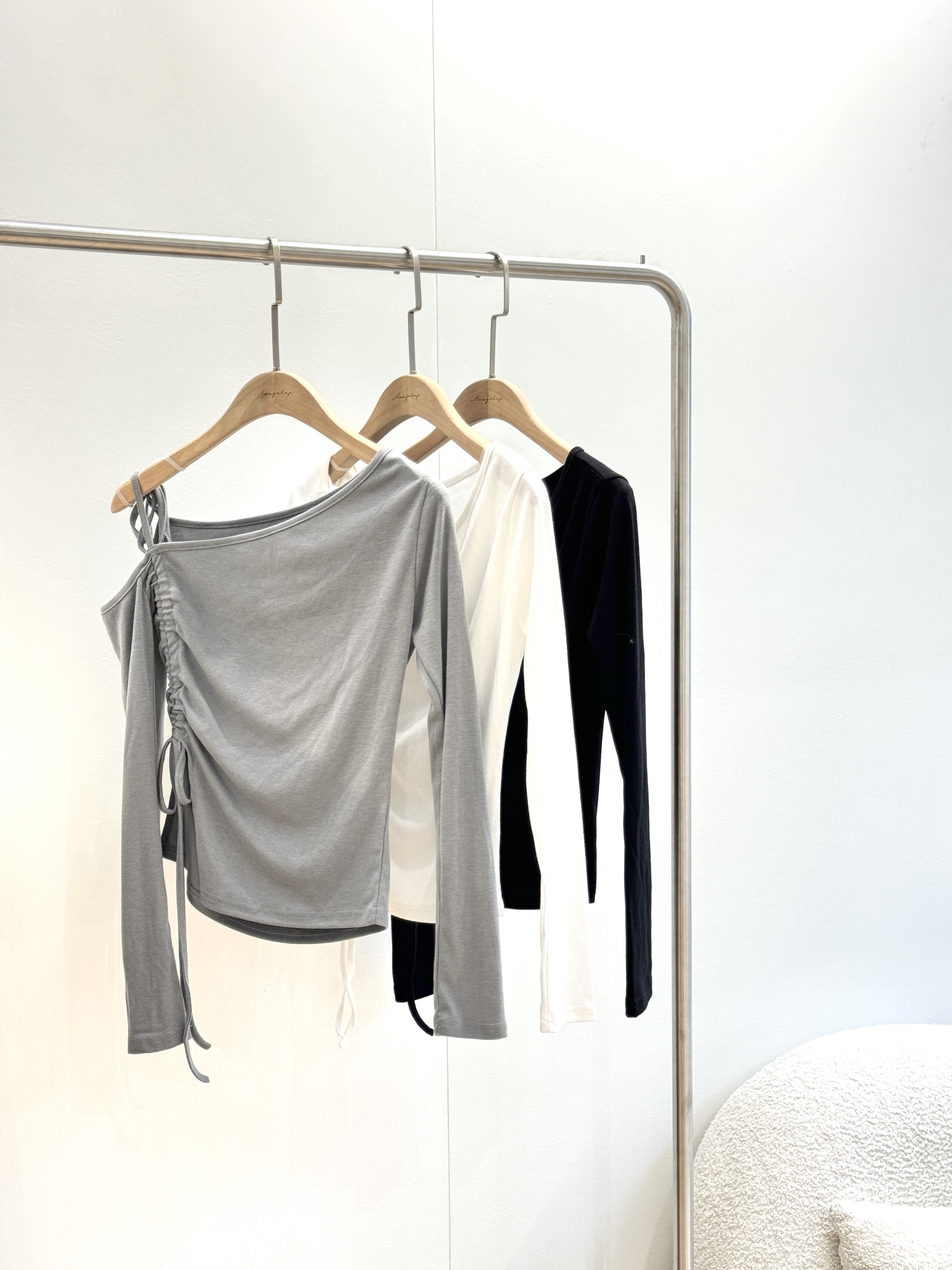 KR IRREGULAR STRINGED TOP- THREE COLOURS《現貨》