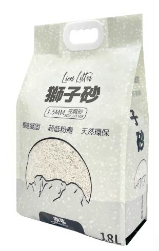 抵用! 🔥 [6包/12包優惠]獅子砂 1.5MM原味豆腐貓砂18L