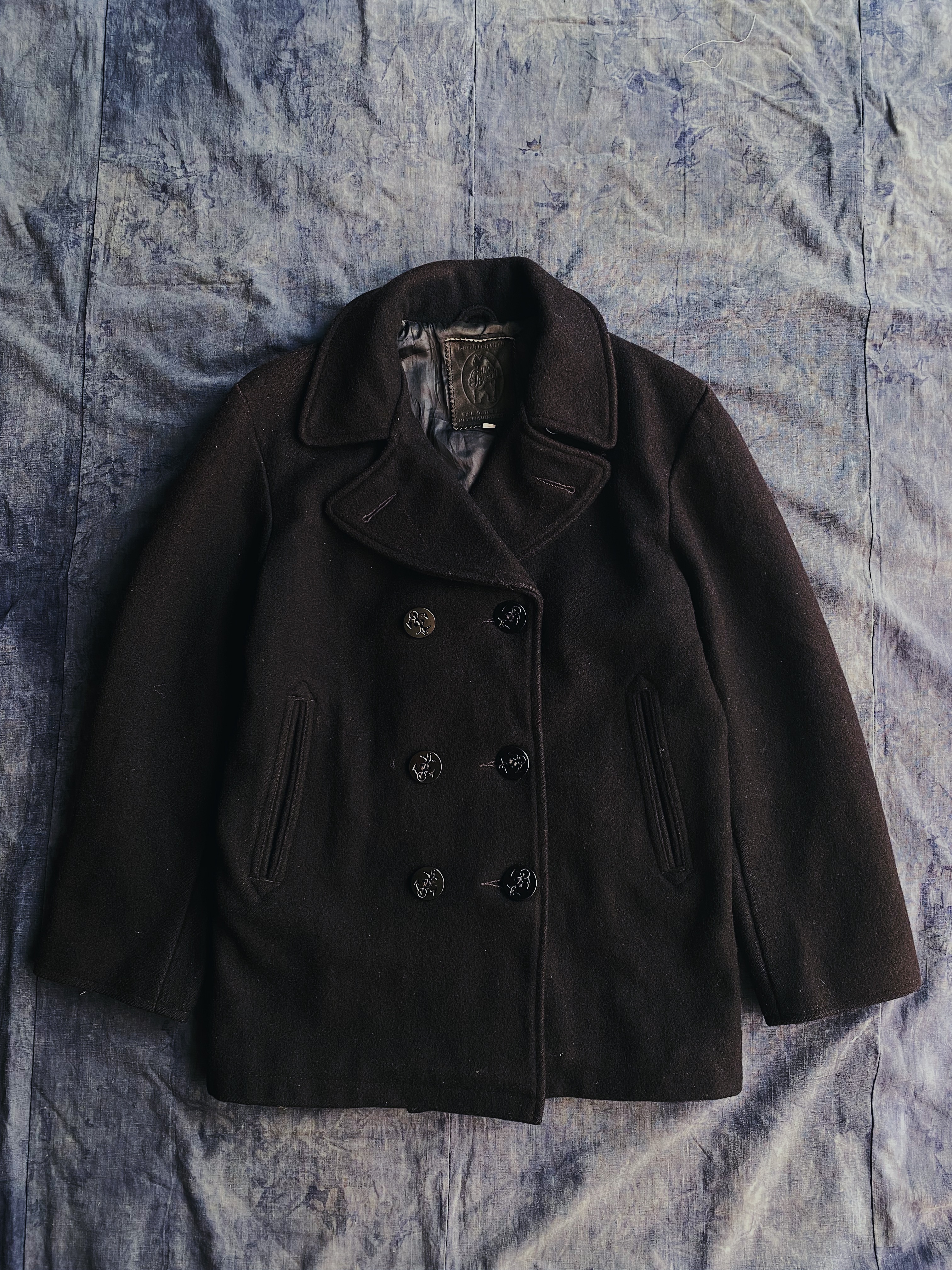 Vintage USN pea coat.short / 美國海軍公發短版甲板羊毛外套-