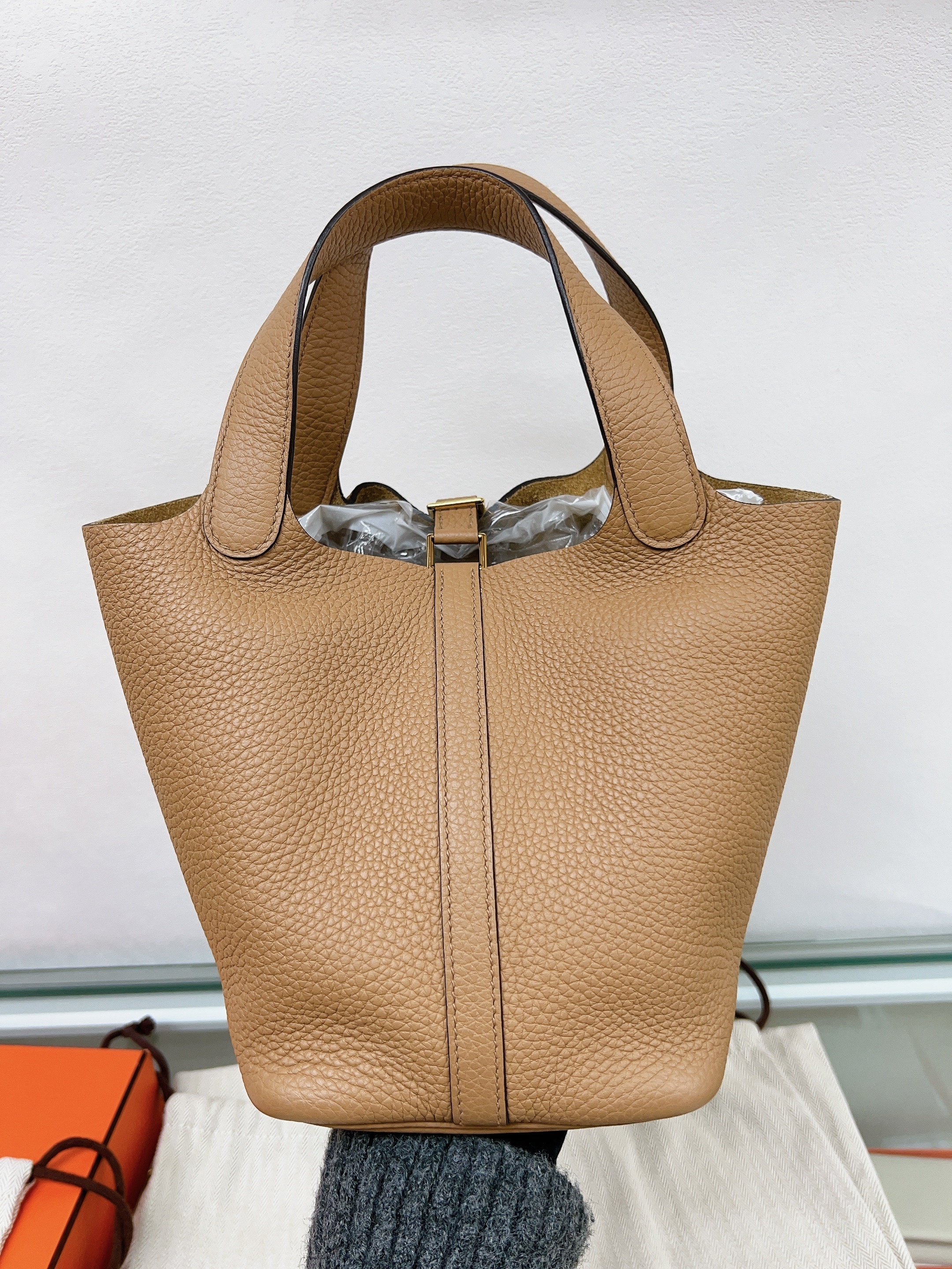 Hermes picotin 18 / chai GHW / Stamp Z