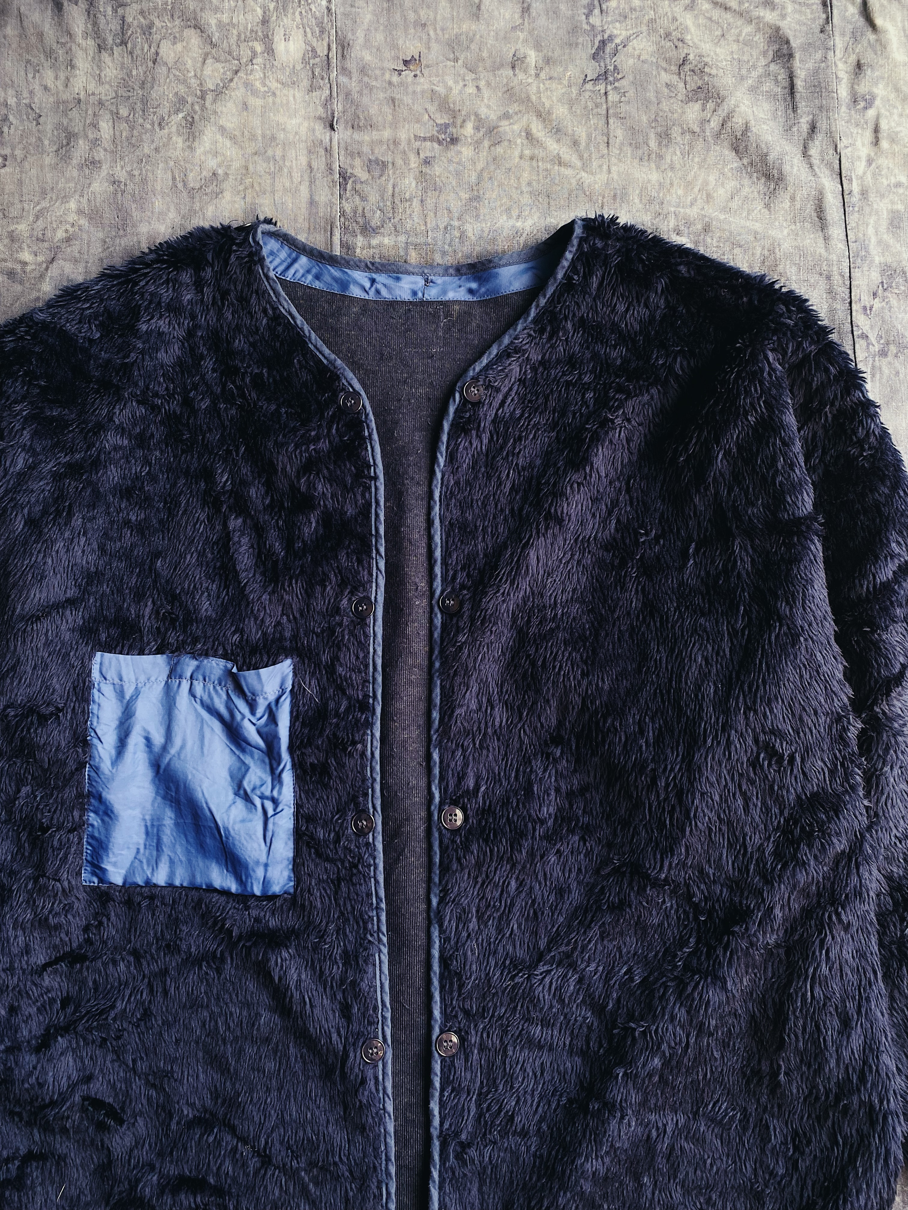 Vintage French LYCEE MILITAIRE Field Parka Liner / 法軍公發LYCEE MILITAIRE 大衣刷毛內裡（藍色口袋）