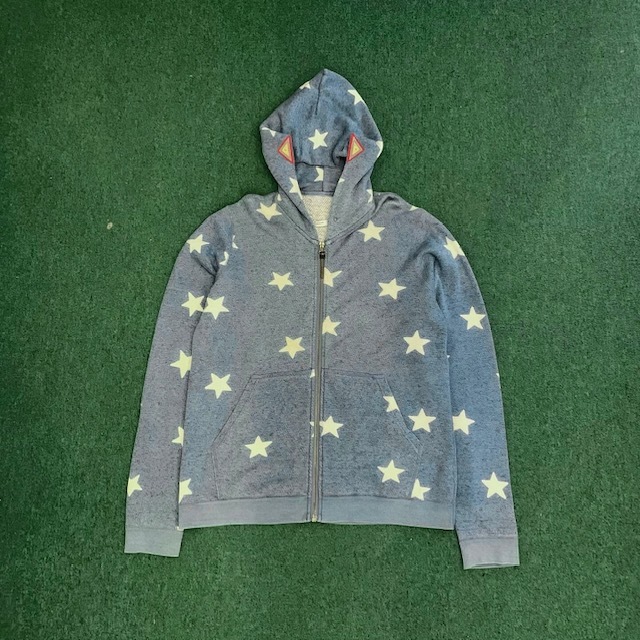 VISVIM INDIGO ARTISAN STARS HOODIE F.Z (GIZA) - LT.INDIGO SIZE 3 IN STOCK NOW (現貨發售中)