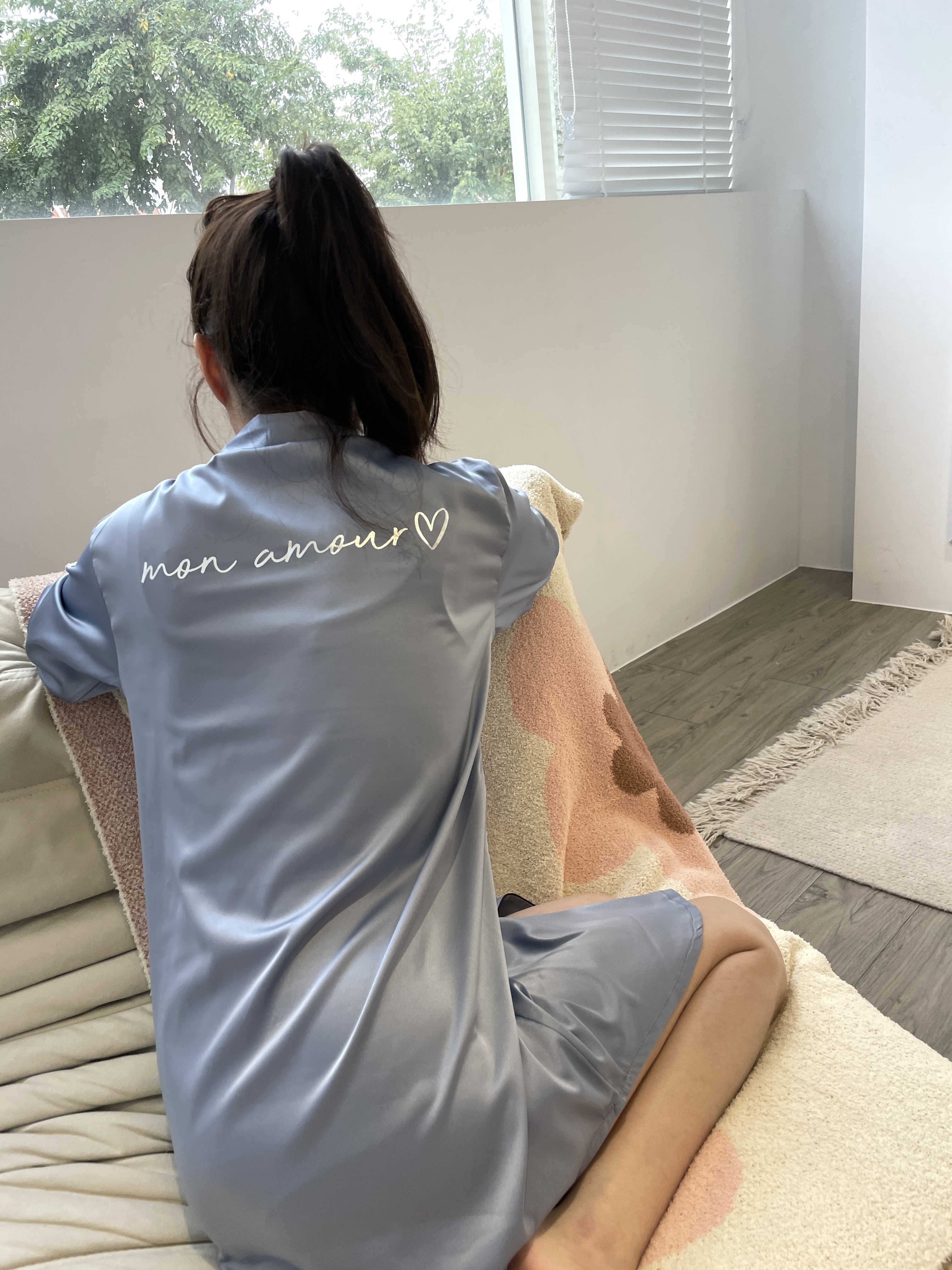 Day Dreamer 男友式襯衫居家服【可客製化/睡衣/居家服睡裙】－Heres to Love