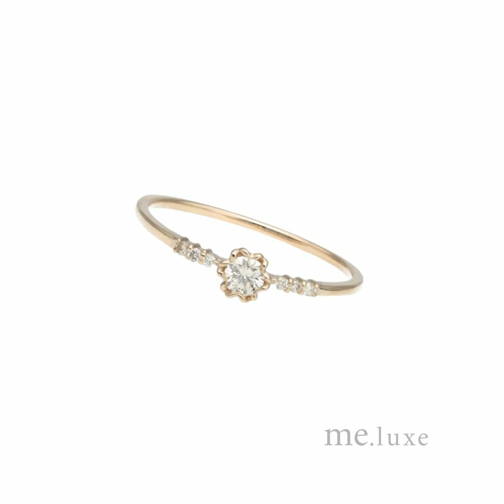 【me.luxe】K10花瓣13分鑽石戒