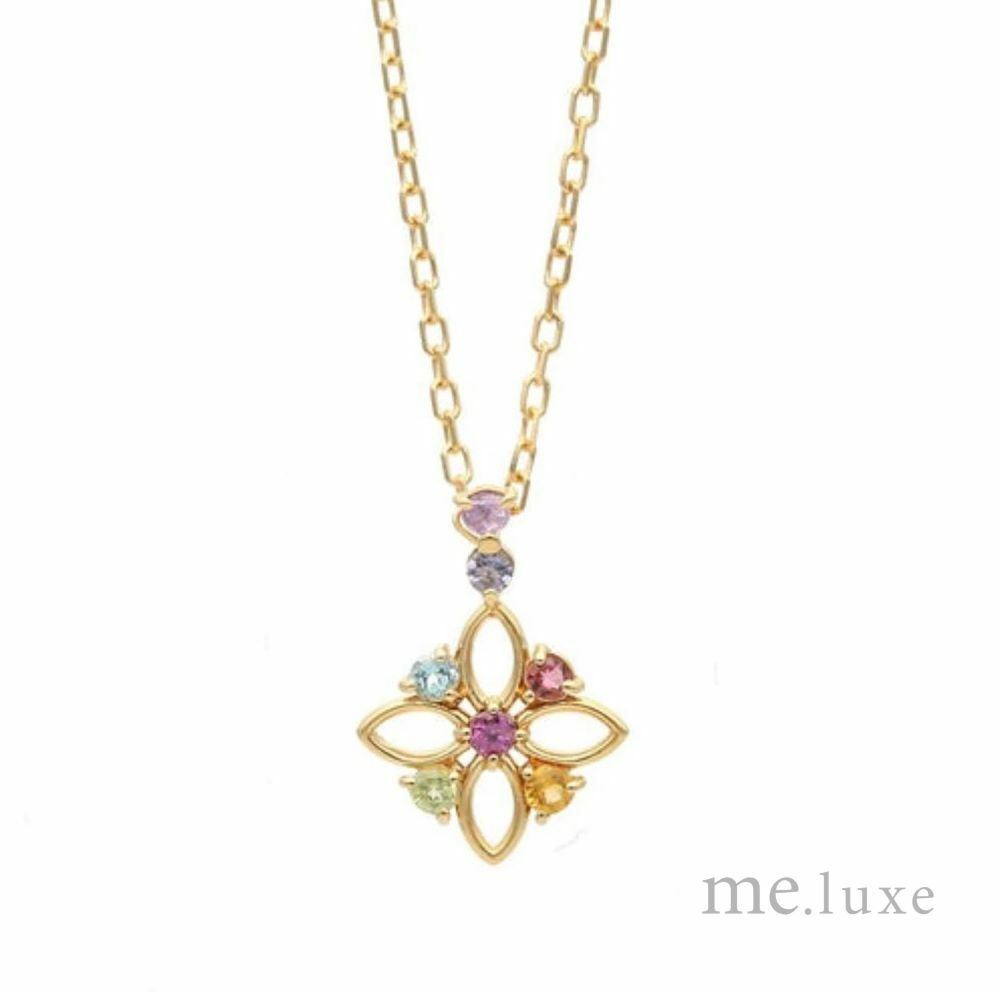 【me.luxe】K10七彩十字花鍊