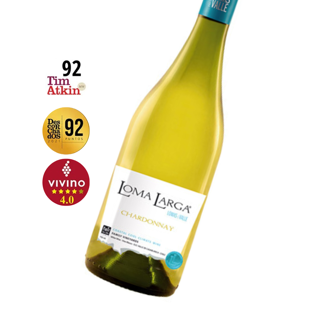 Loma Larga Chardonnay 2018｜Descorchados 92pts｜Vivino 4.0｜曾被Wine＆Spirits雜誌評為年度酒莊