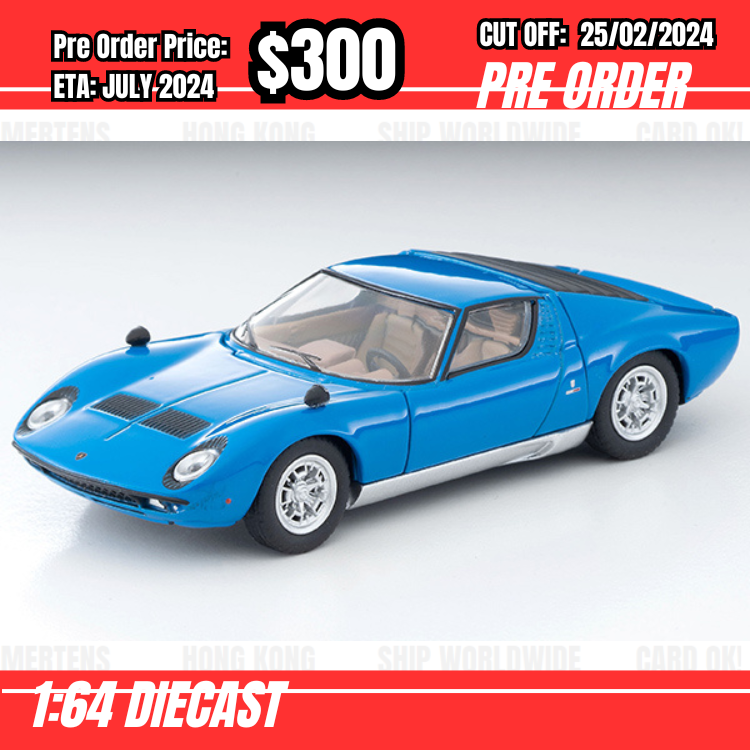 PO-$300 * Tomytec * 1:64 LV Lamborghini Miura P400 Blue [OD09/02]