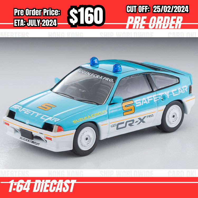 PO-$160 * Tomytec * 1:64 LV-N318a Ballard Sports MUGEN CR-X PRO Suzuka Circuit Safety Car Lightblue/White [OD09/02]