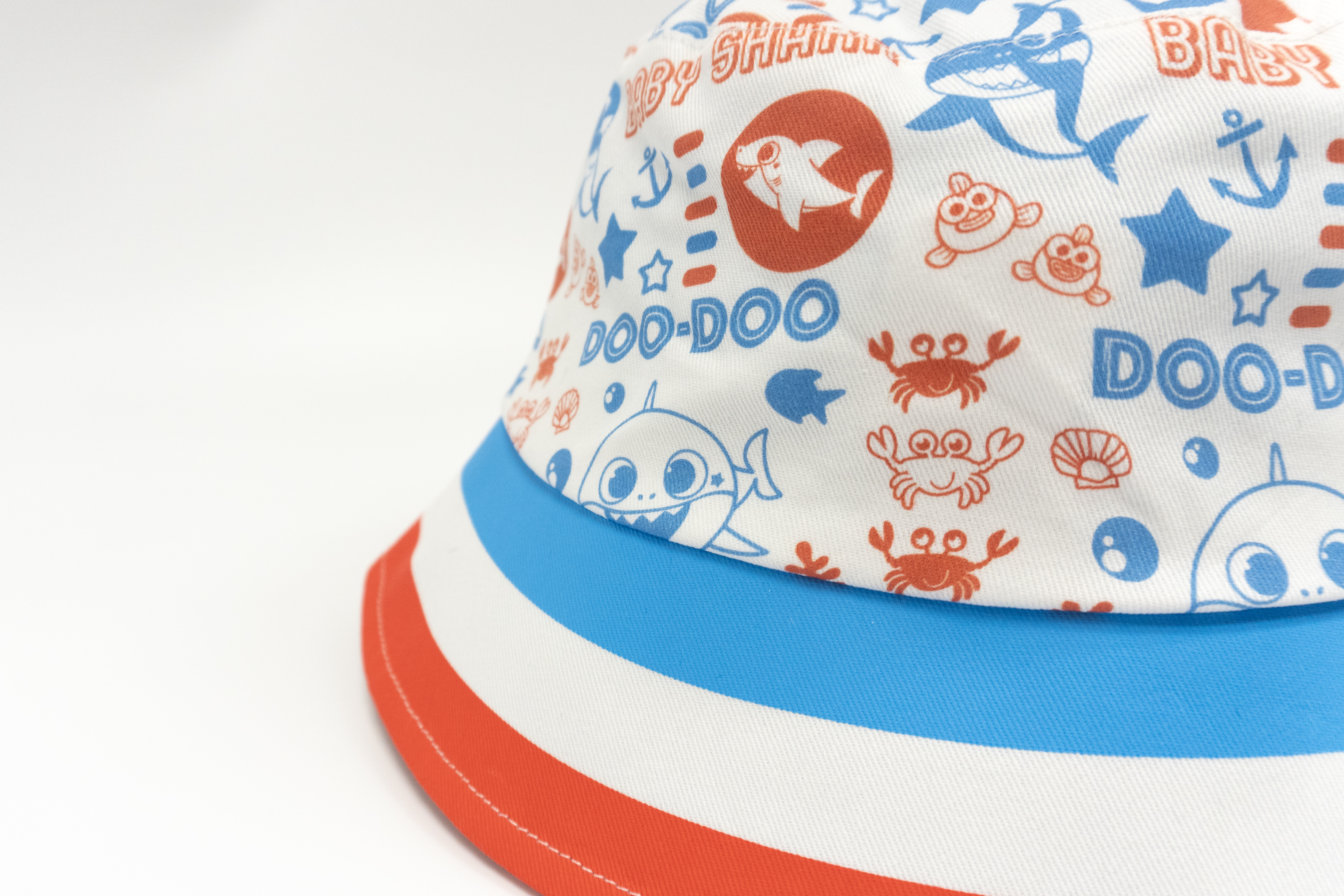 Baby Shark - 鯊魚寶寶 - 漁夫帽- 白色