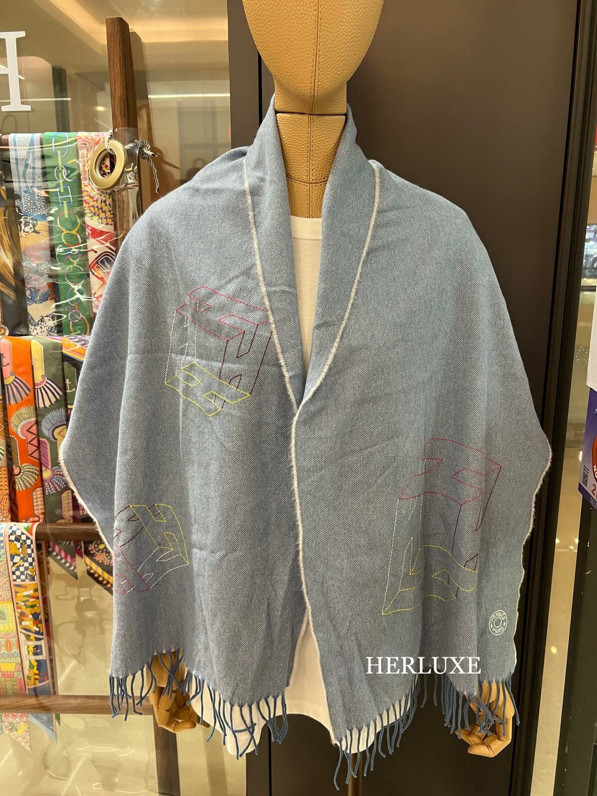 Muffler 40x160cm light bleu