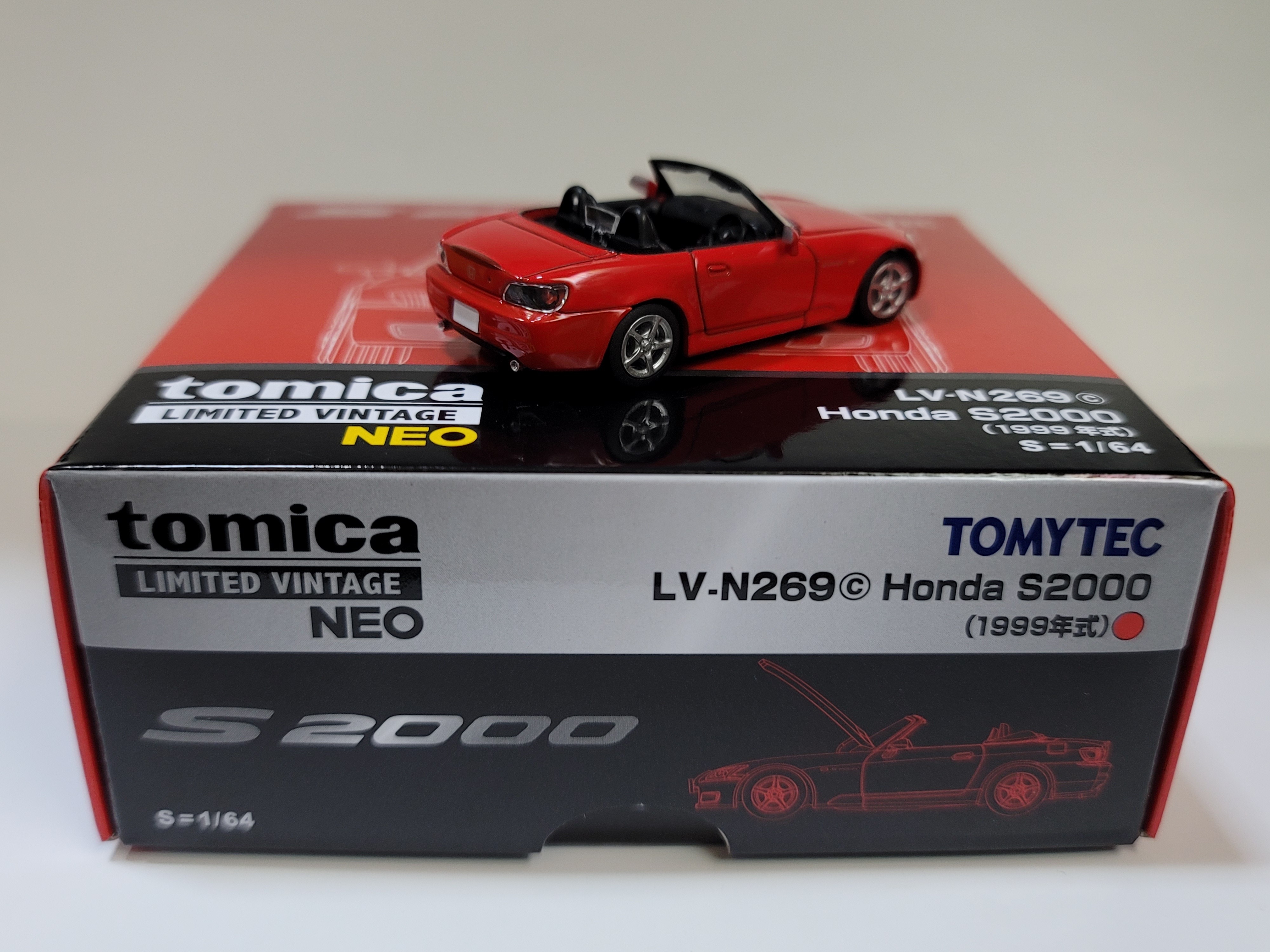Tomytec 1/64 LV-N269c Honda S2000 (red) 99 year model
