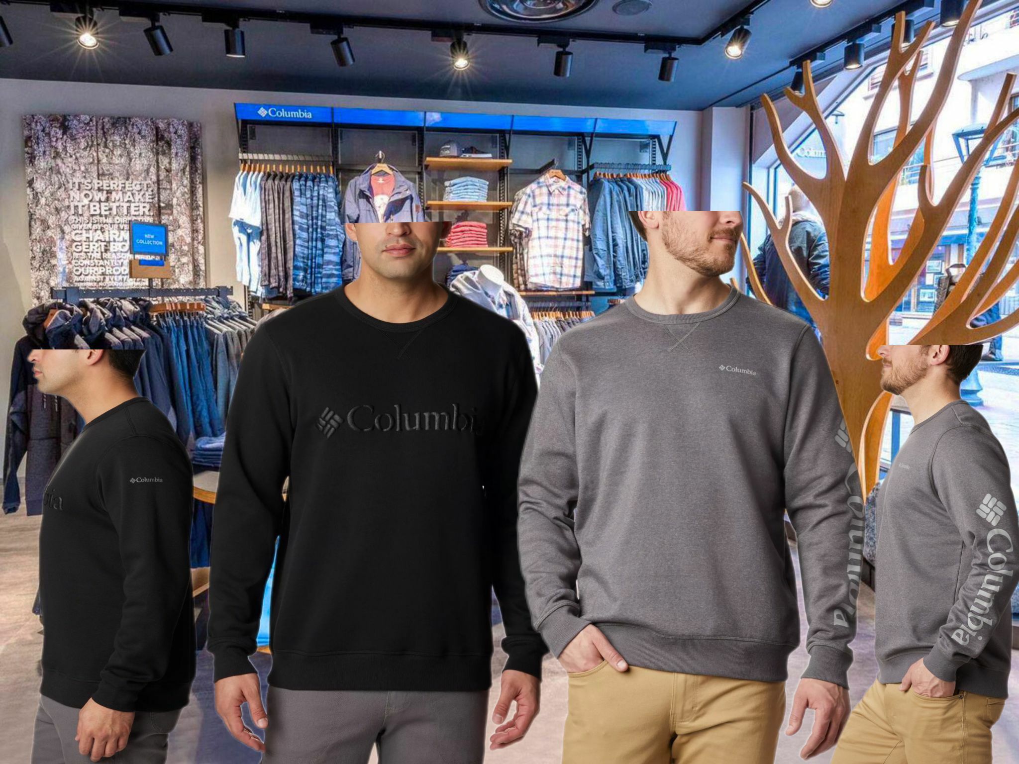 【預購】Columbia F020834 男裝圓領衛衣