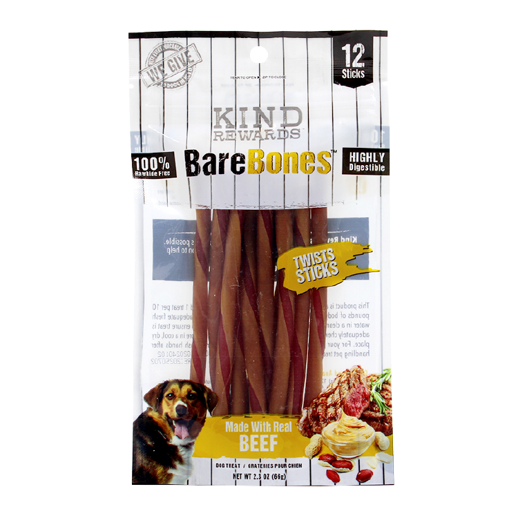 美國Kind Rewards「賞寵」花生醬牛肉扭扭潔齒棒12支裝(KR-6178)