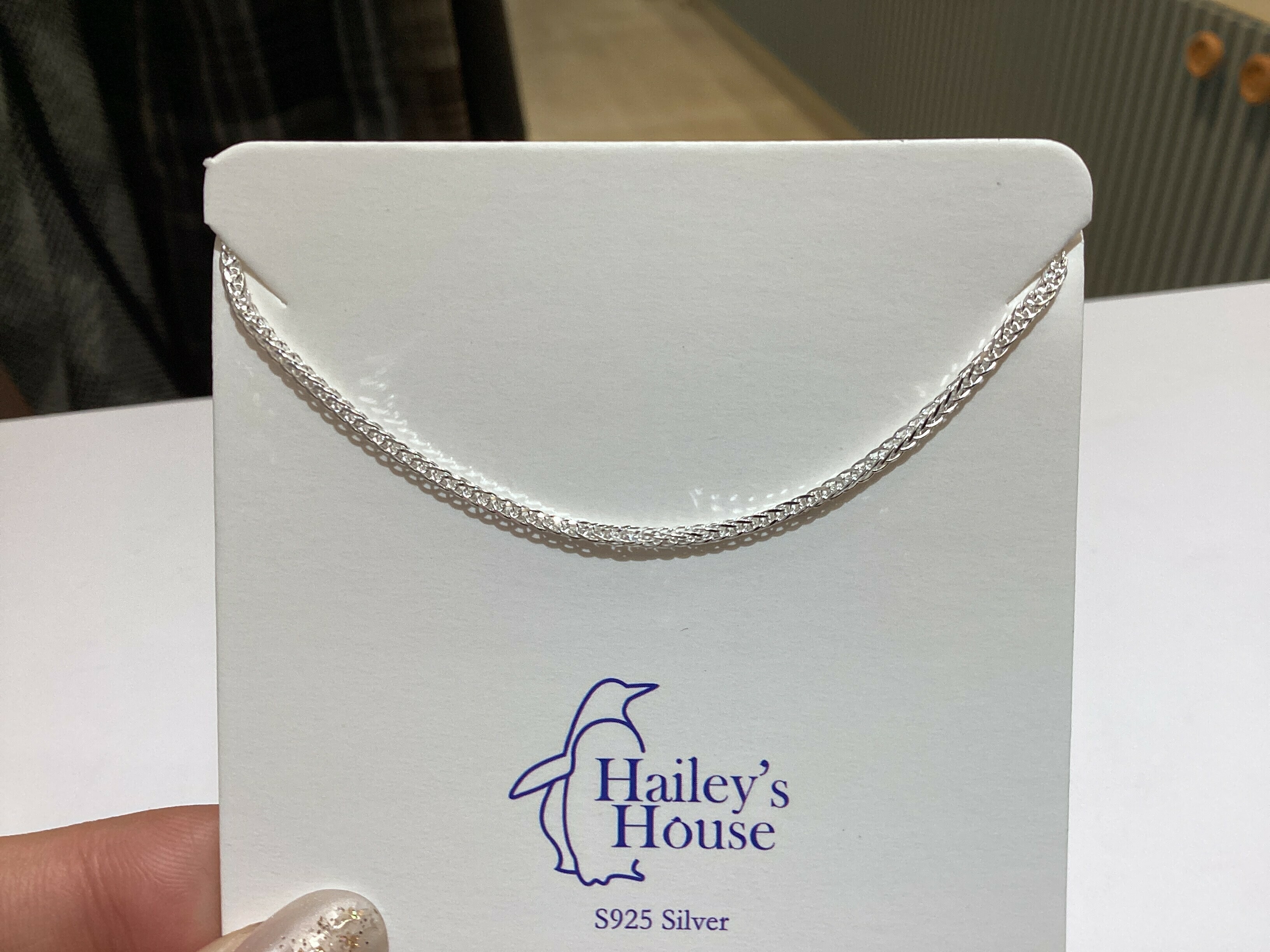 百搭款裸鏈（白銀